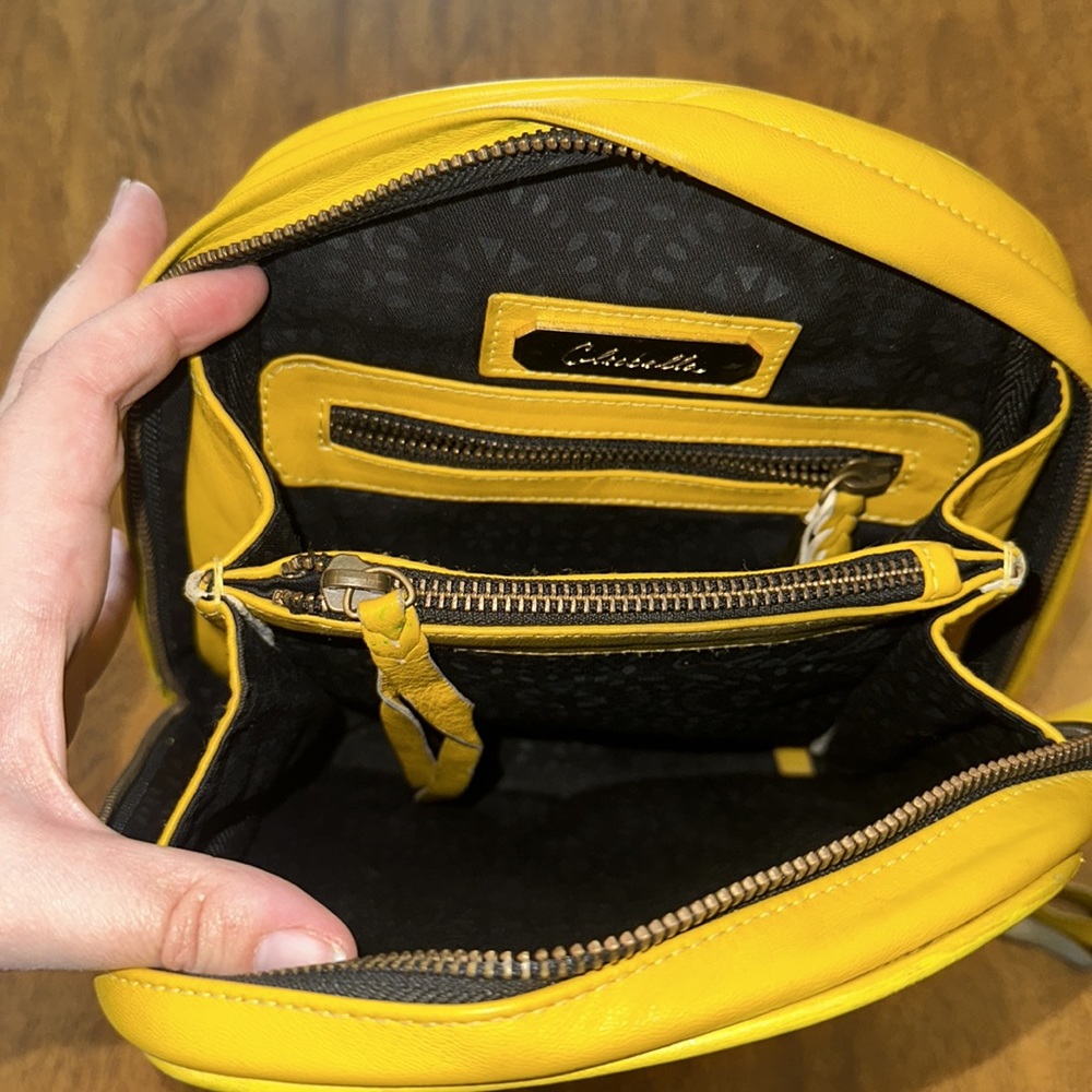 Cleobella Mini Yellow Strip Backpack - Picture 12 of 13